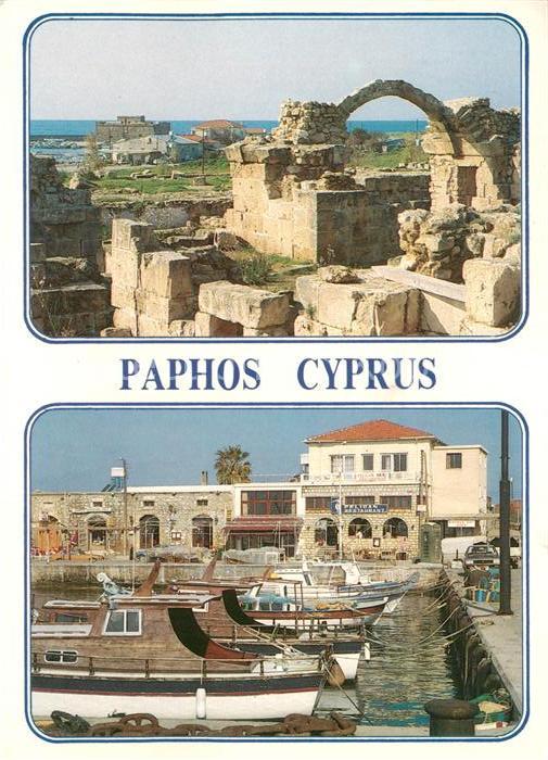 Paphos Ruinen Hafen Restaurant