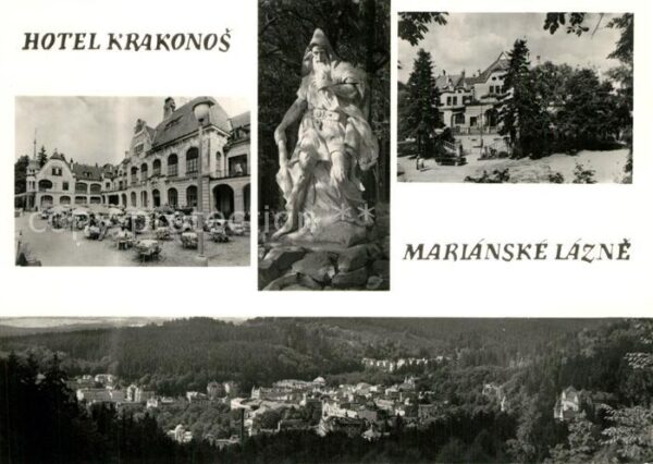 Marianske Lazne Hotel Krakonos Skulptur Panorama