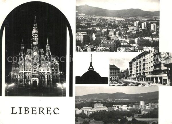 Liberec Kirche Panorama Ortspartie