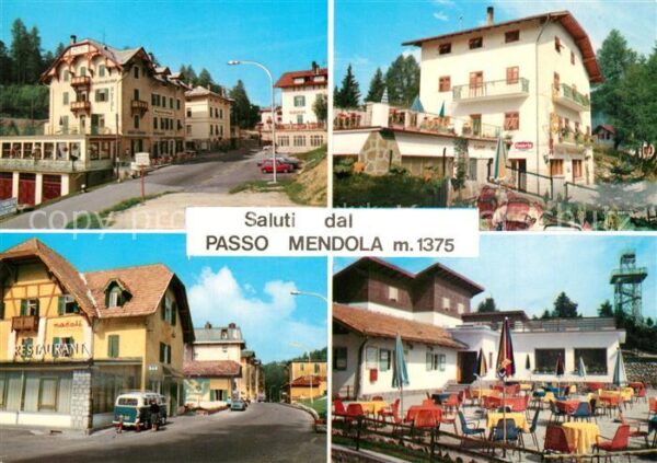 Passo Mendola Ortspartien Restaurant Terrasse
