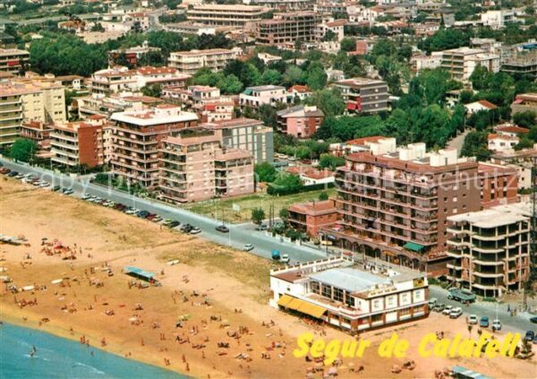 Segur de Calafell Playa Fliegeraufnahme