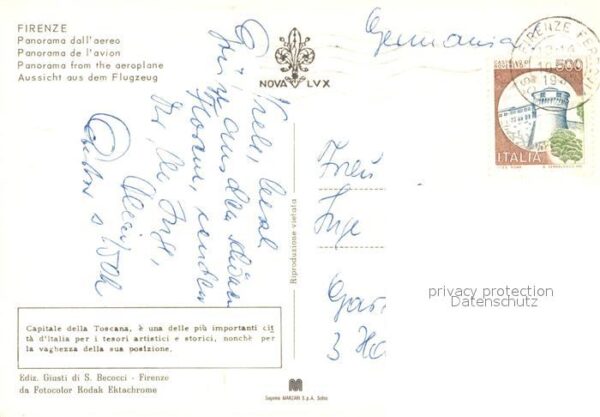 Firenze Florenz Fliegeraufnahme – Bild 2