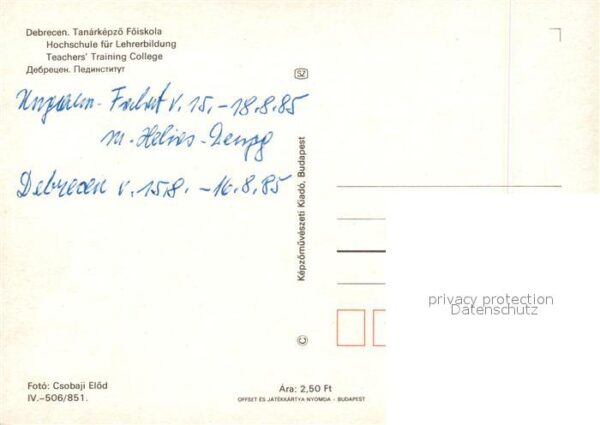 Debrecen Debrezin Hochschule für Lehrerbildung – Bild 2