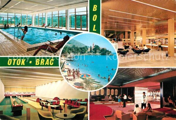 Otok Krk Hotel Bol Hallenbad Foyer Bowlingbahn B