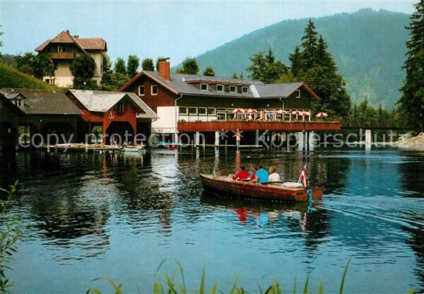 Lunz See Niederoesterreich Terrassen Kaffee Restaurant Grubmayr