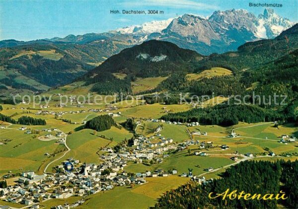 Abtenau Fliegeraufnahme mit Hohem Dachstein Bis