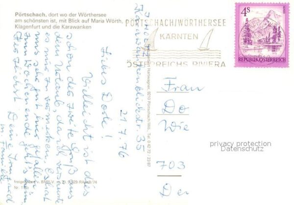 Poertschach Woerthersee Fliegeraufnahme mit Maria Wörth Klagenf – Bild 2