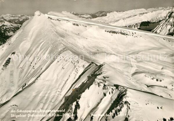 Schoppernau Vorarlberg Skigebiet Didamskopf Fliegeraufnahme