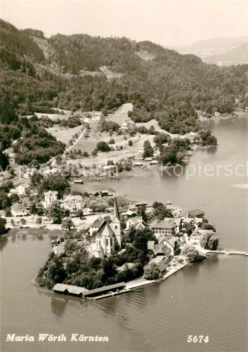 Maria Woerth Woerthersee Fliegeraufnahme