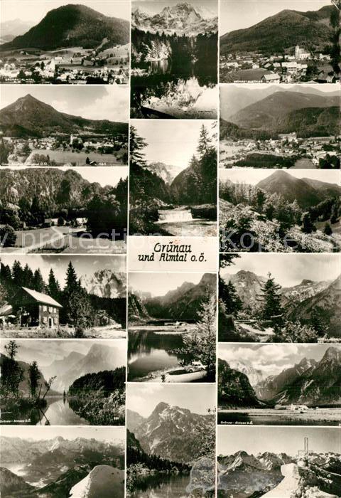 Gruenau Almtal Teilansichten Panorama