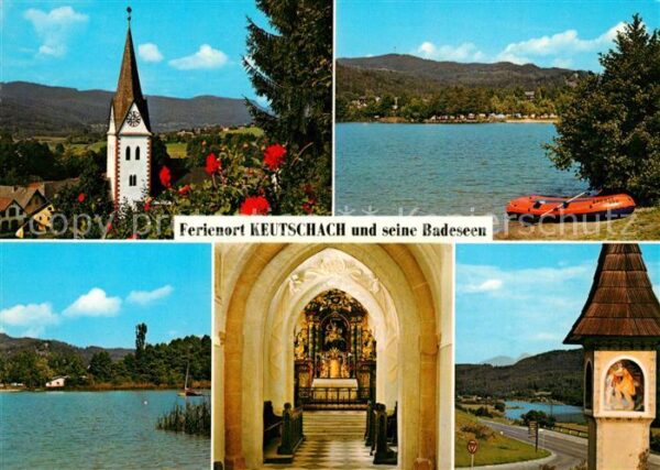 Keutschach See Kirche Inneres Rauschlesee Bildstock