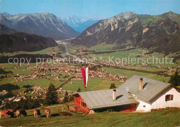 Reutte Tirol Dürrenberger Alpe mit Lechtaler Alpen u
