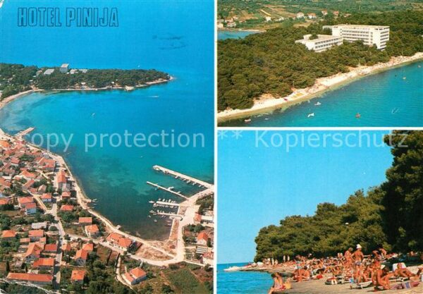 Zadar Zadra Zara Hotel Pinija Fliegeraufnahme Strand
