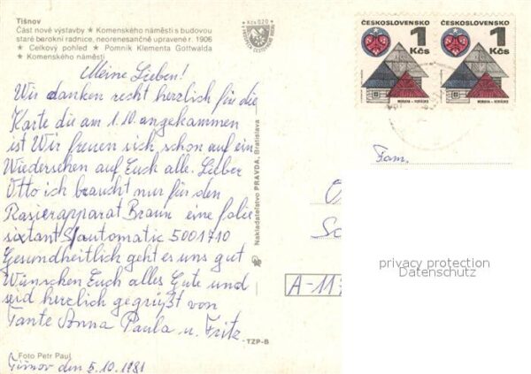 Tisnov Celkovy pohled Pomnik Klementa Gottwald – Bild 2