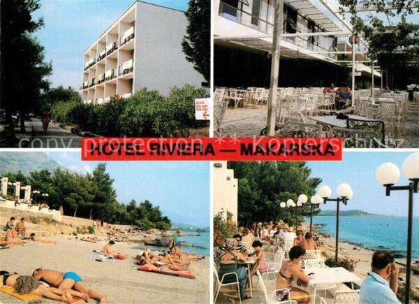 Makarska Dalmatien Hotel Riviera Strand Promenade