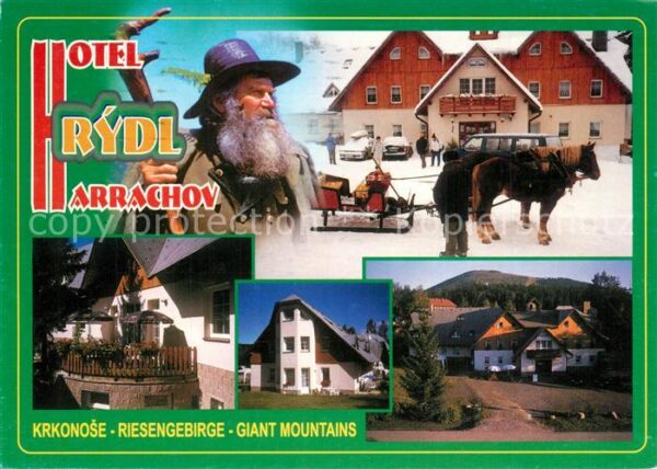 Krkonose Hotel Rydl Arrachov Pferdeschlitten Bal