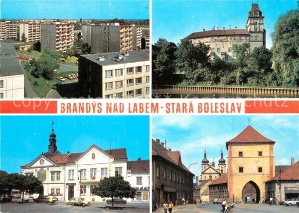Brandys nad Labem-Stara Boleslav  Wohnsiedlung Schloss Rathaus Stadttor