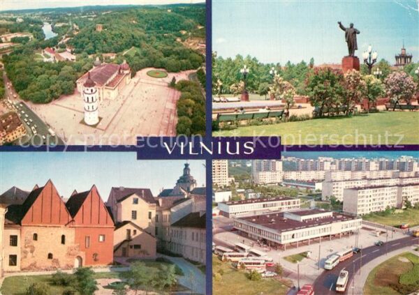 Vilnius Gedimino aikste Senamiescio fragmentas