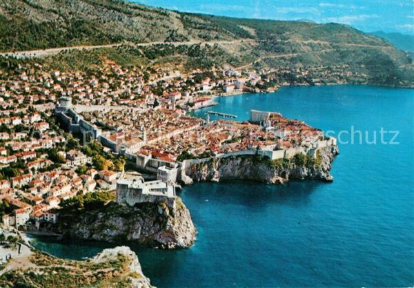 Dubrovnik Ragusa Fliegeraufnahme