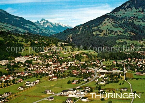 Thueringen Vorarlberg Fliegeraufnahme mit Zitterklapfen