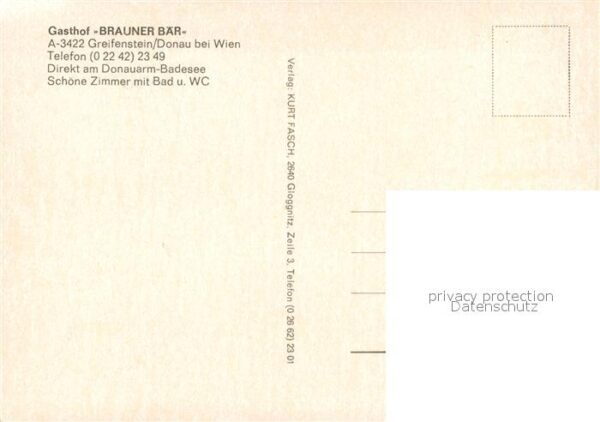 Greifenstein Niederoesterreich Gasthof Brauner Bär – Bild 2