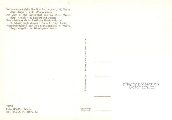 Assisi Umbria Patriarchalbasilika Santa Maria degli A – Bild 2