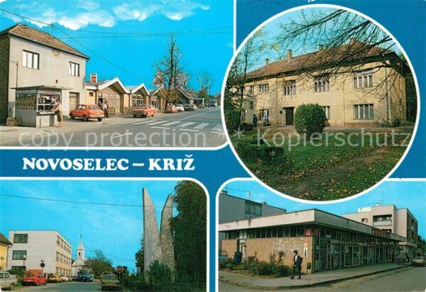 Novoselec Kriz Strassenpartie Sanatorium Kaufladen