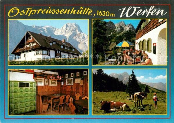 Werfen Salzburg Ostpreussenhütte Kaminzimmer Terrasse K