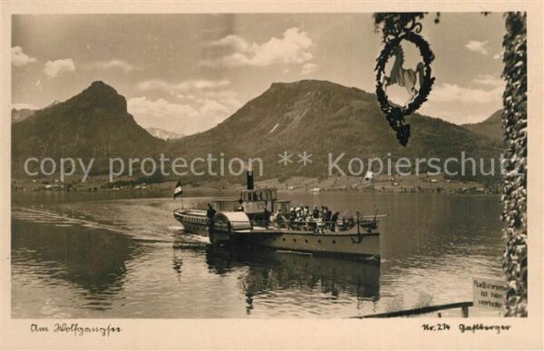 Dampfer Seitenrad St. Wolfgang am Wolfgangsee