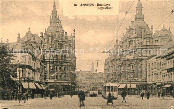 Strassenbahn Anvers Rue Leys