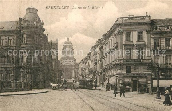 Strassenbahn Bruxelles Rue de la Regence