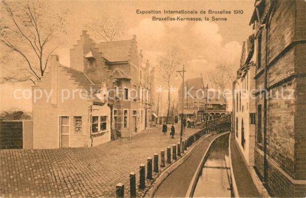 Exposition Universelle Bruxelles 1910 Bruxelles-Kermesse Senne