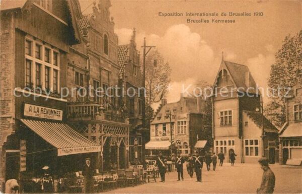 Exposition Universelle Bruxelles 1910 Bruxelles Kermesse Restaurant A la Reno