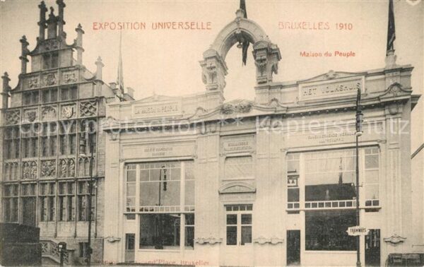 Exposition Universelle Bruxelles 1910 Maison du Peuple