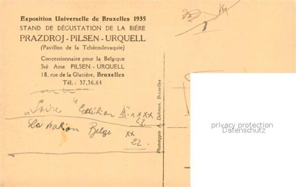 Exposition Internationale Bruxelles 1935 Pavillon de la Tchecoslovaquie Stand de – Bild 2