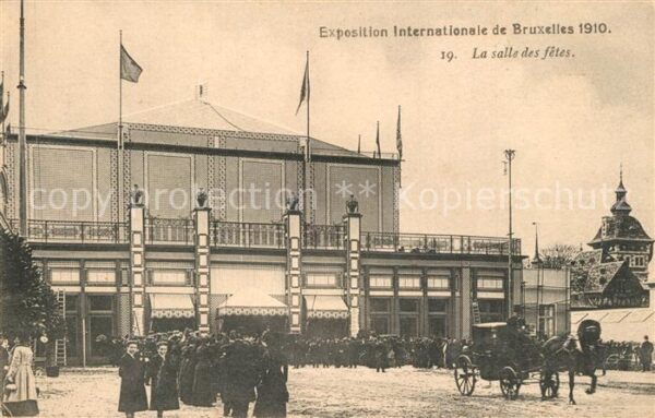 Exposition Universelle Bruxelles 1910 Salle des Fetes
