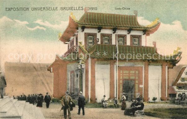 Exposition Universelle Bruxelles 1910 Indo Chine