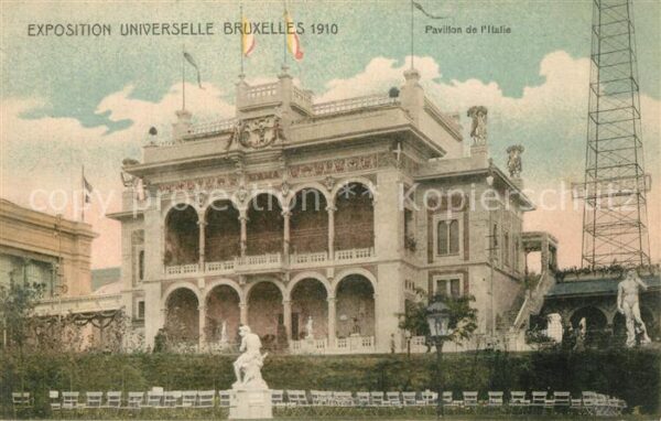 Exposition Universelle Bruxelles 1910 Pavillon de l'Italie