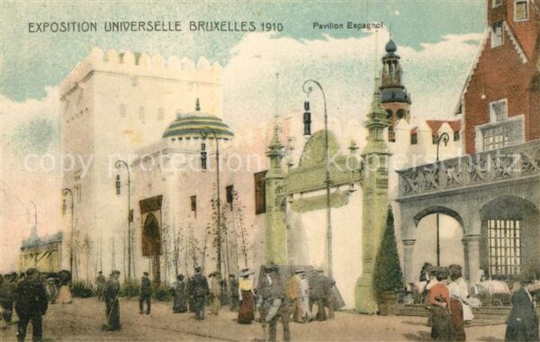 Exposition Universelle Bruxelles 1910 Pavillon Espagnol
