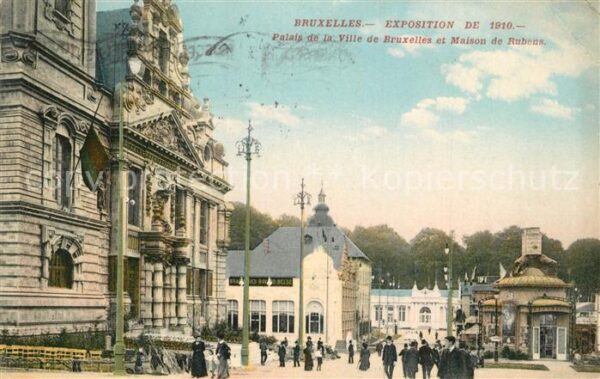 Exposition Universelle Bruxelles 1910 Palais de la Ville de Bruxelles Maison