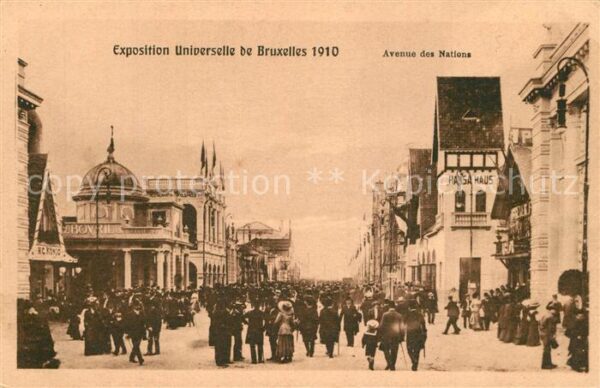 Exposition Universelle Bruxelles 1910 Avenue des Nations