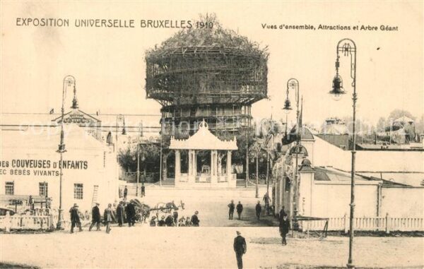 Exposition Universelle Bruxelles 1910 Arbre Geant
