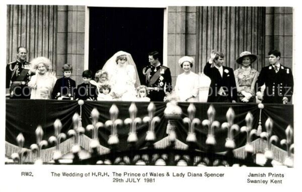 Adel England Wedding Lady Diana Spencer Prince Charl