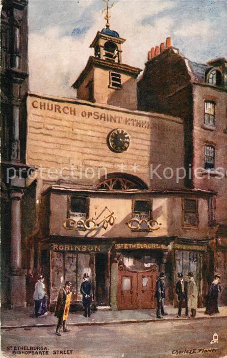 Verlag Tucks Oilette Nr. 6258 St. Ethelburga Bishopsgate Street