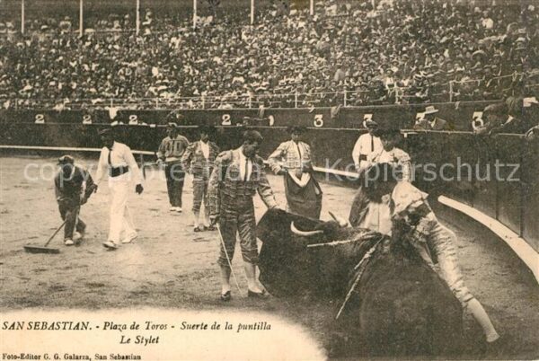 Stierkampf San Sebastian Plaza de Toros Suerte de