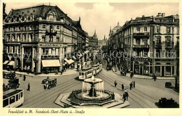 Strassenbahn Frankfurt am Main Friedrich-Ebert-Platz