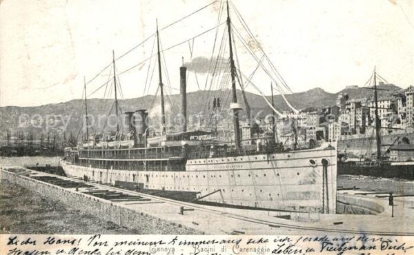 Dampfer Oceanliner Genova Bacini di Carenaggio