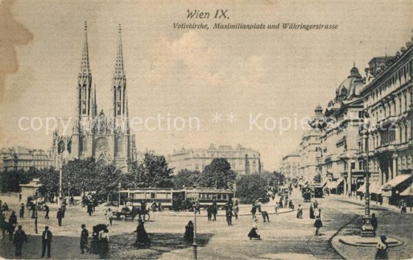 Strassenbahn Wien Votivkirche Maximilianplatz Währin