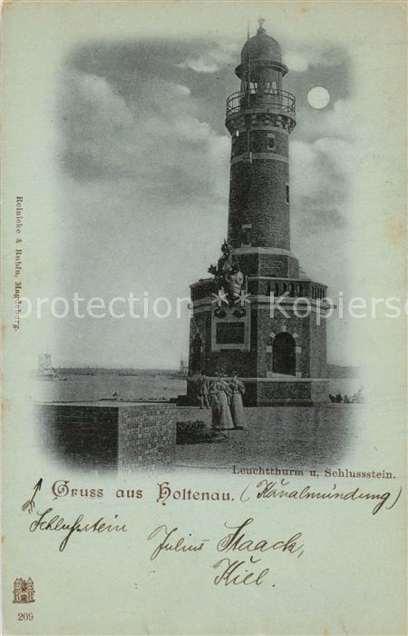 Leuchtturm Lighthouse Holtenau Schlussstein