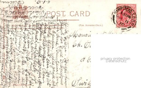 Verlag Tucks Oilette Nr. 1538 Kings Bench Walks Charles E. Flowe – Bild 2